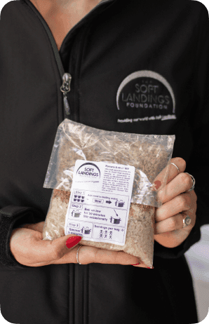 a Badger Holdings packaged meal for the community.