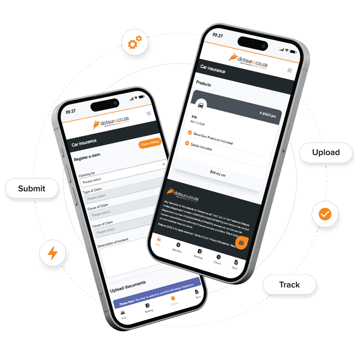 An iPhone showing a claim registration.