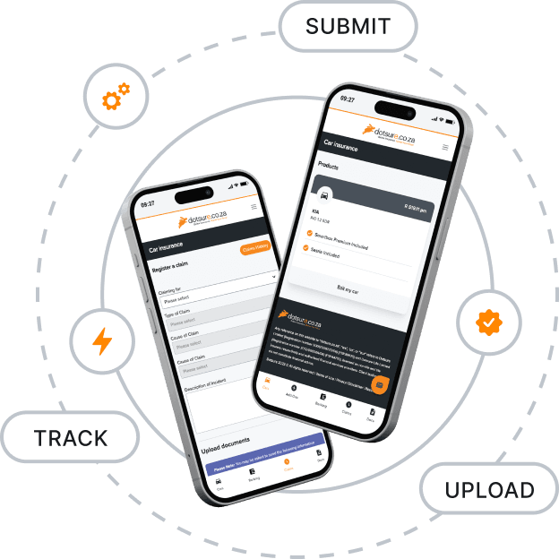 An illustration of the basic online quoting steps.