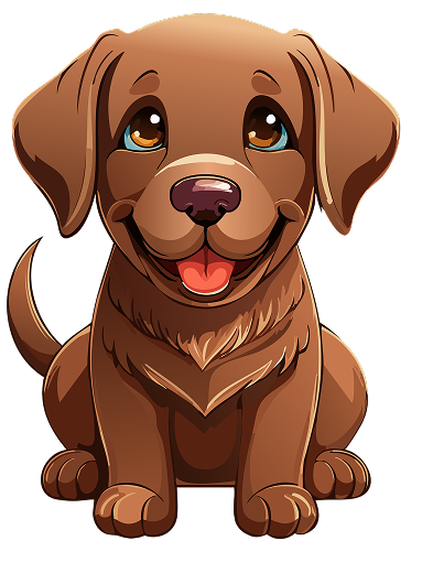 puppy chocolate lab.