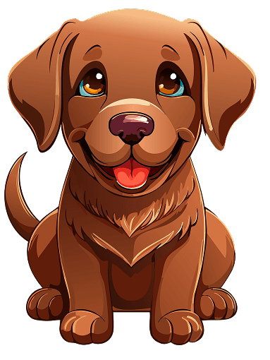 puppy chocolate lab.